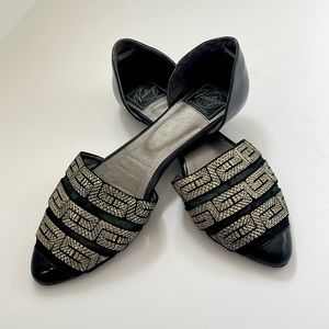 Vintage by Jeffery Campbell Babylon D’Orsay Pointed Mesh Flats - Size 8.5